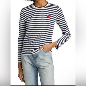 PLAY COMME DES GARCONS Saks 5Th Avenue stripped top